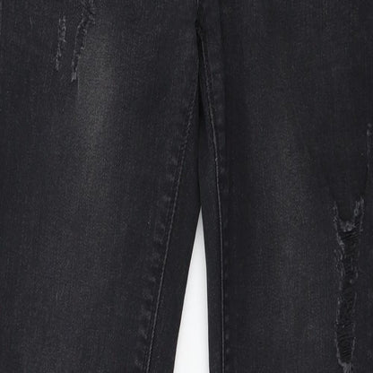 Mango Womens Grey  Denim Skinny Jeans Size 10 L30 in