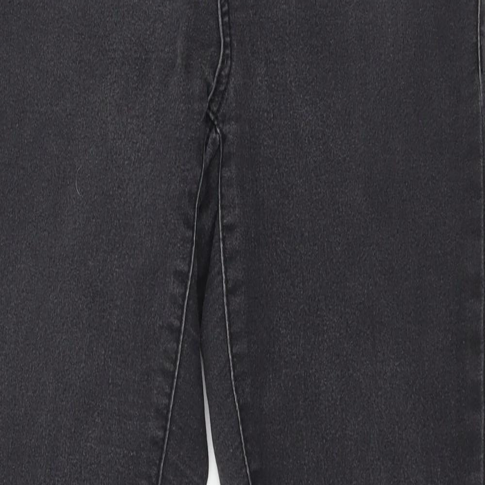 Denim & Co. Womens Grey  Denim Skinny Jeans Size 10 L28 in