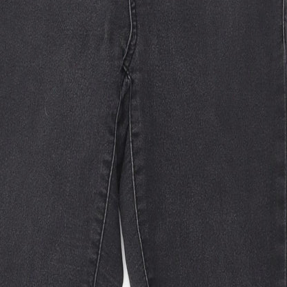 Denim & Co. Womens Grey  Denim Skinny Jeans Size 10 L28 in