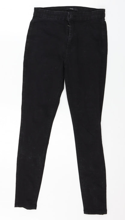 George Womens Black  Denim Skinny Jeans Size 8 L26 in