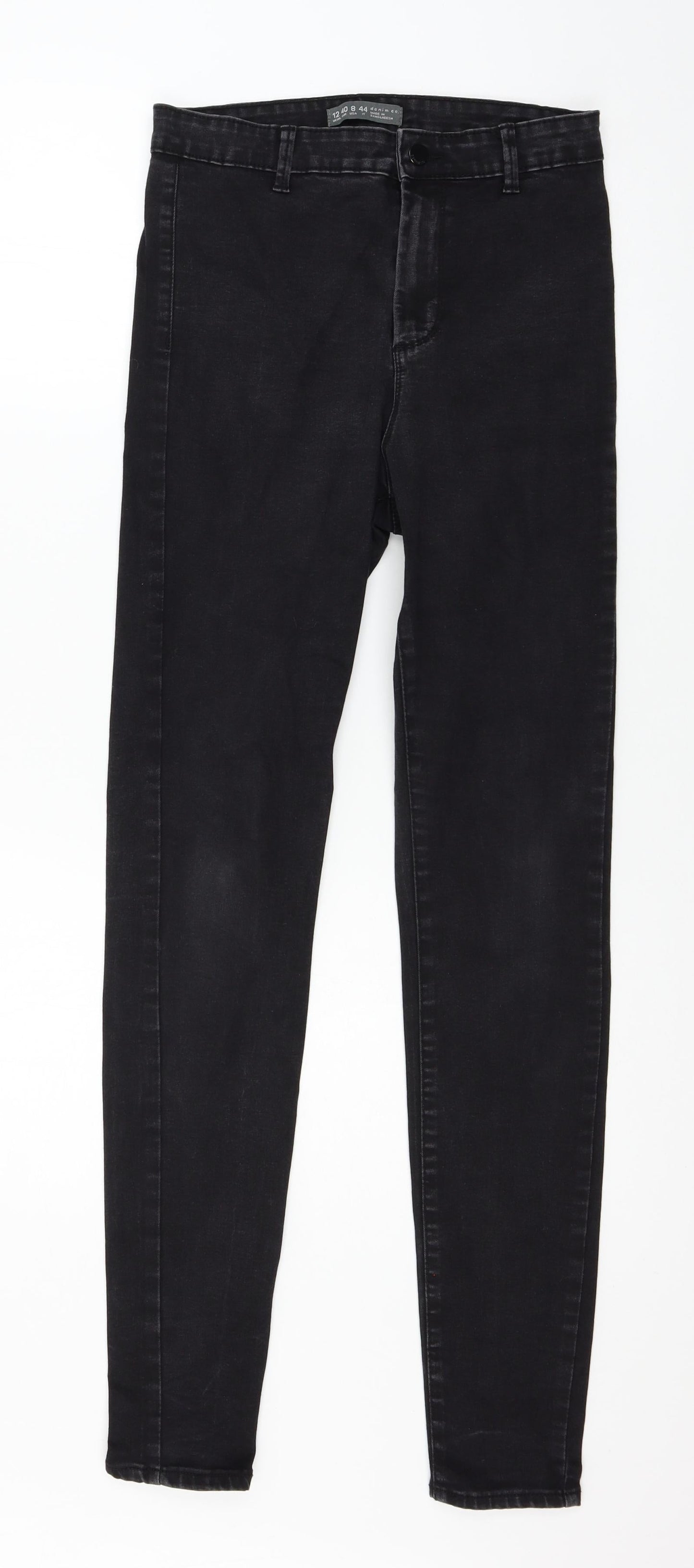 Denim & Co. Womens Grey  Denim Skinny Jeans Size 12 L29 in