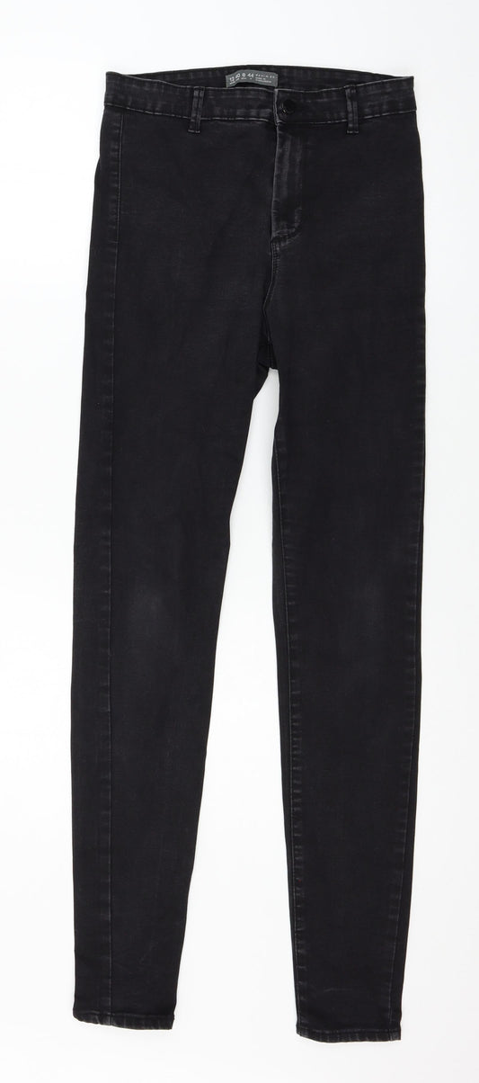 Denim & Co. Womens Grey  Denim Skinny Jeans Size 12 L29 in