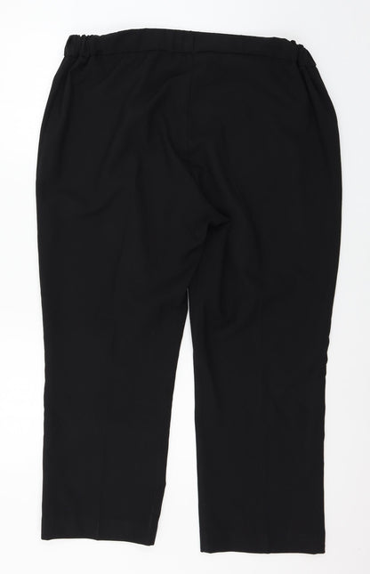 Tailored Womens Black   Trousers  Size 18 L26 in