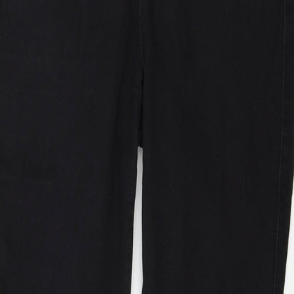 Denim & Co. Womens Black  Denim Jegging Jeans Size 10 L28 in