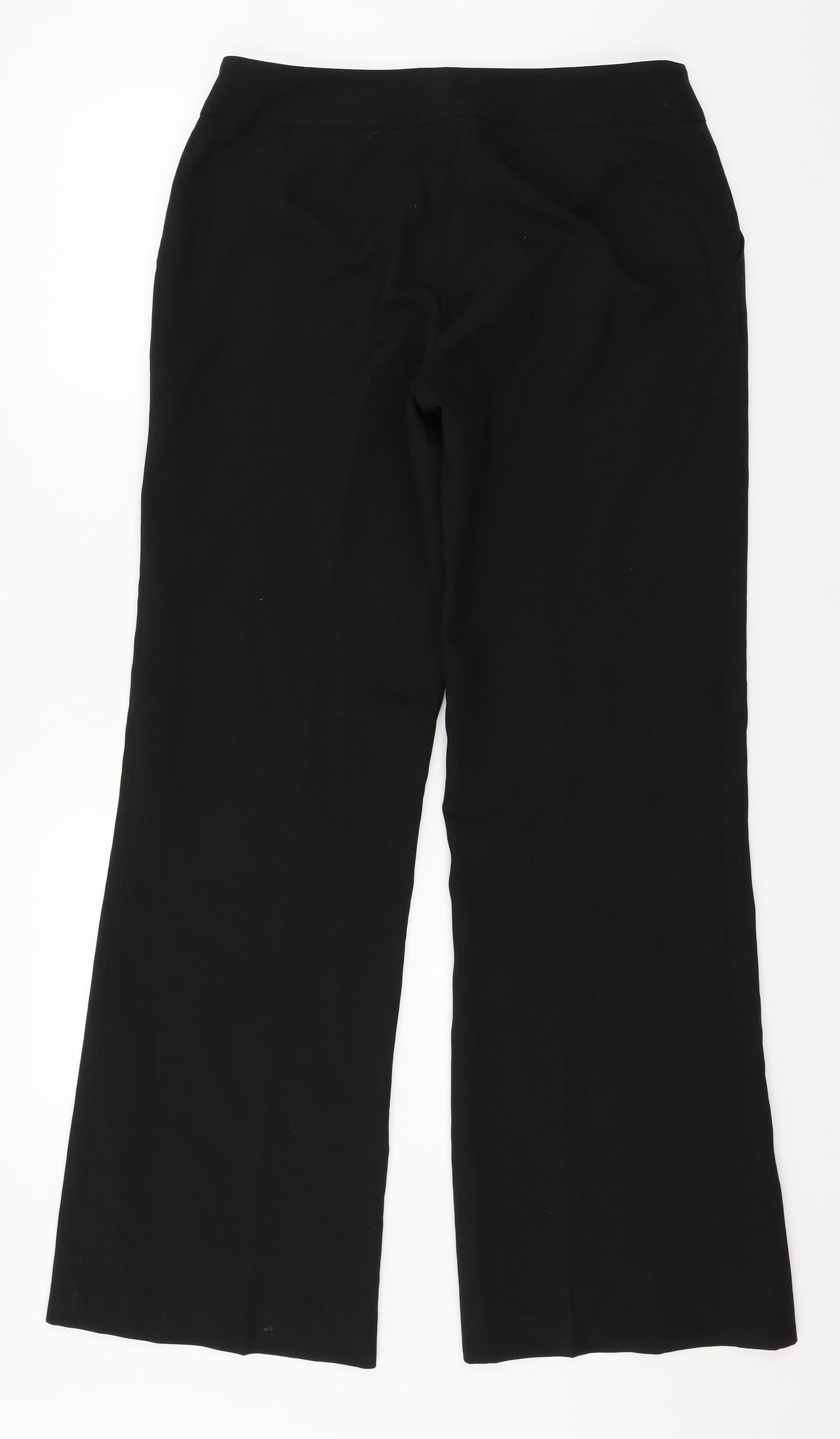 Womens UK Size 12 Xe Regular Fit  Black Trousers