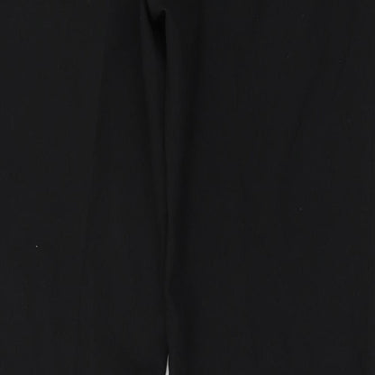 Womens UK Size 12 Xe Regular Fit  Black Trousers