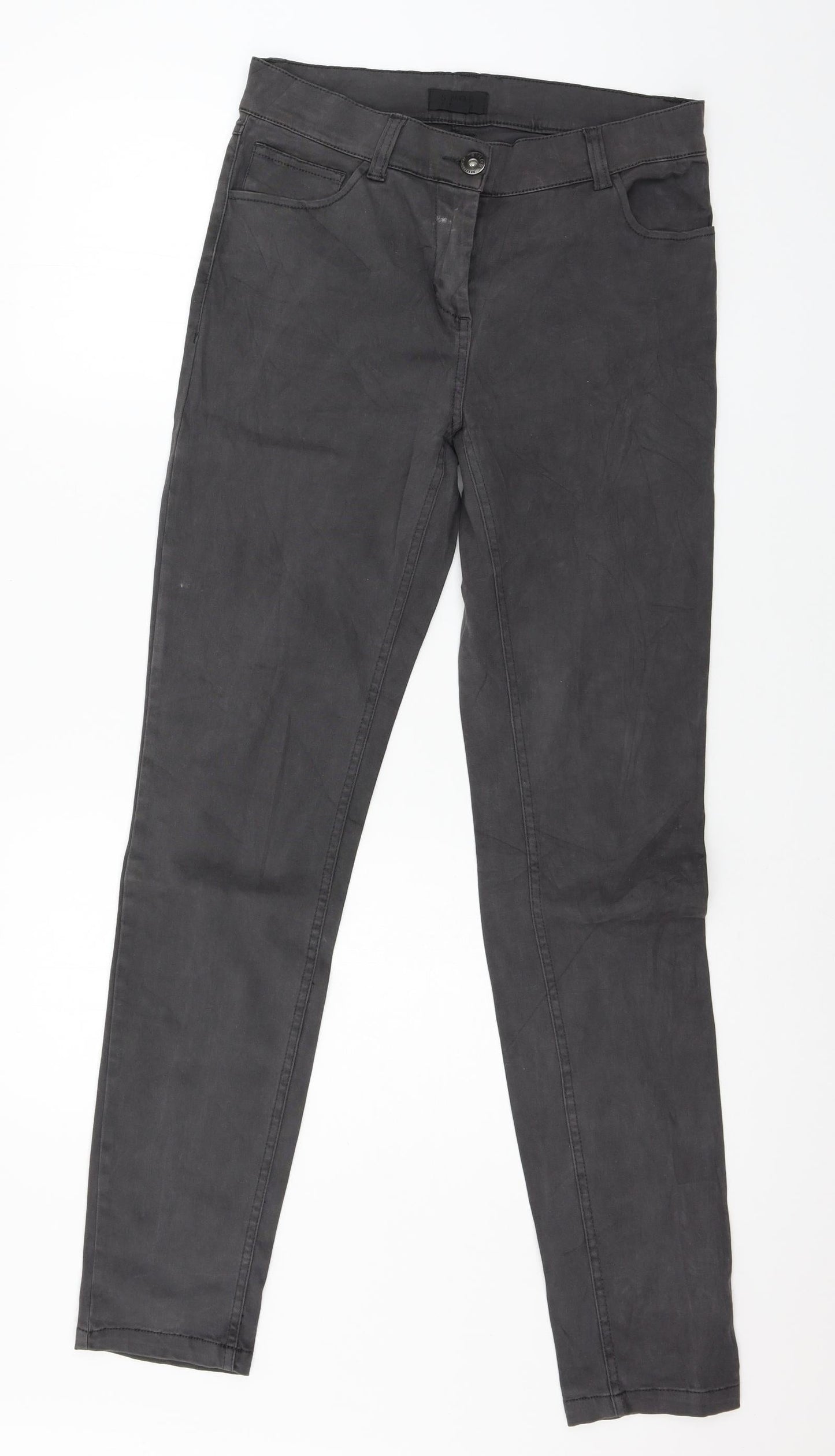 Snob Womens Grey  Denim Skinny Jeans Size 10 L30 in