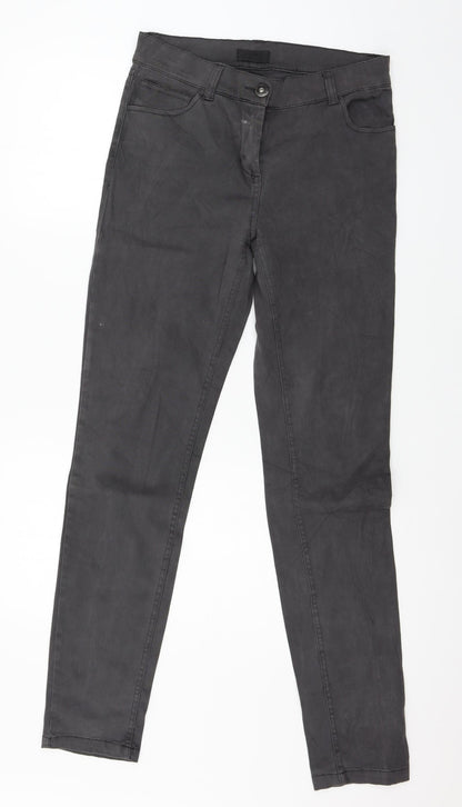 Snob Womens Grey  Denim Skinny Jeans Size 10 L30 in