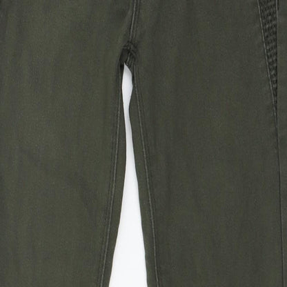 Denim & Co. Womens Green  Denim Skinny Jeans Size 8 L28 in