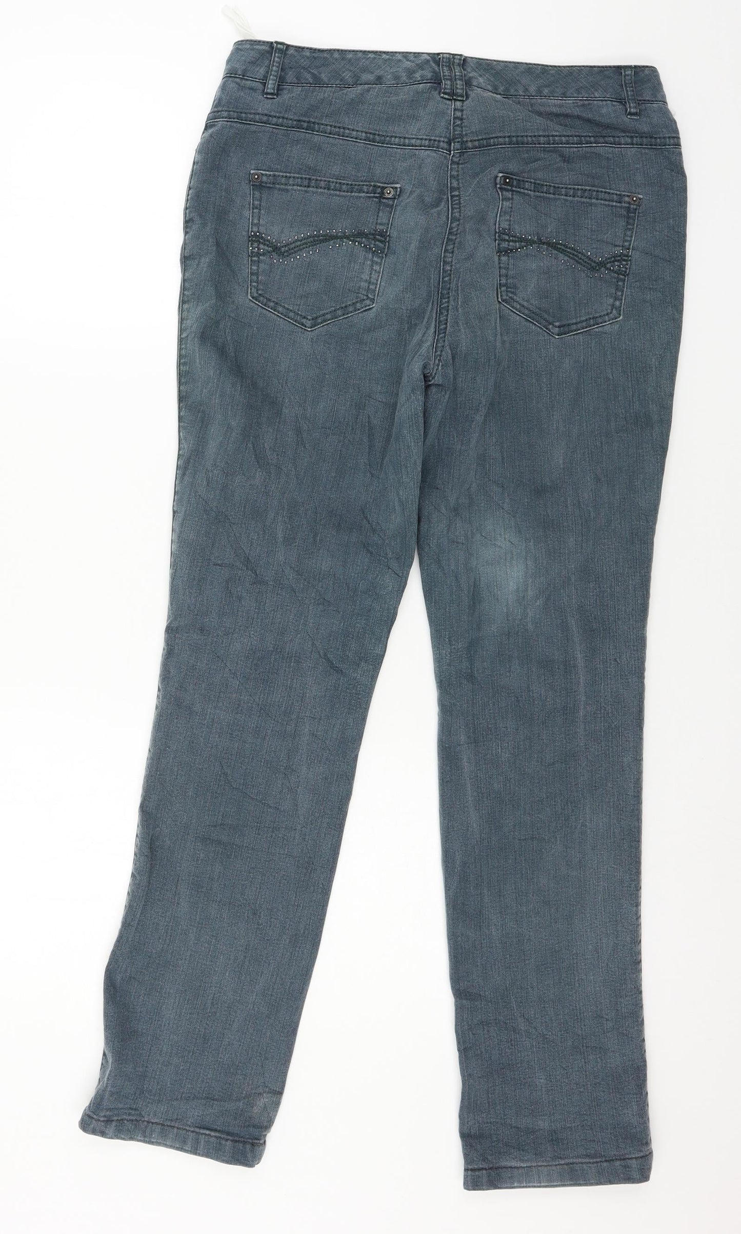 Pretty Women Womens Blue  Denim Straight Jeans Size 30 in L29 in