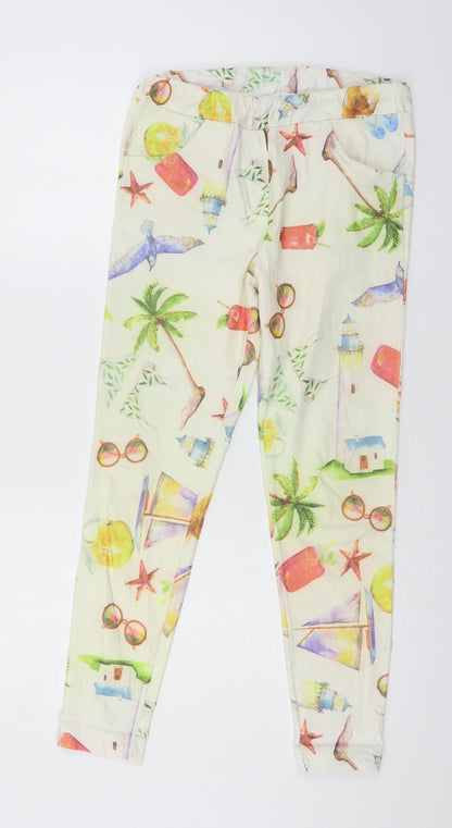 Womens UK Size 32 in Preworn Regular Fit  Multicoloured Trousers
