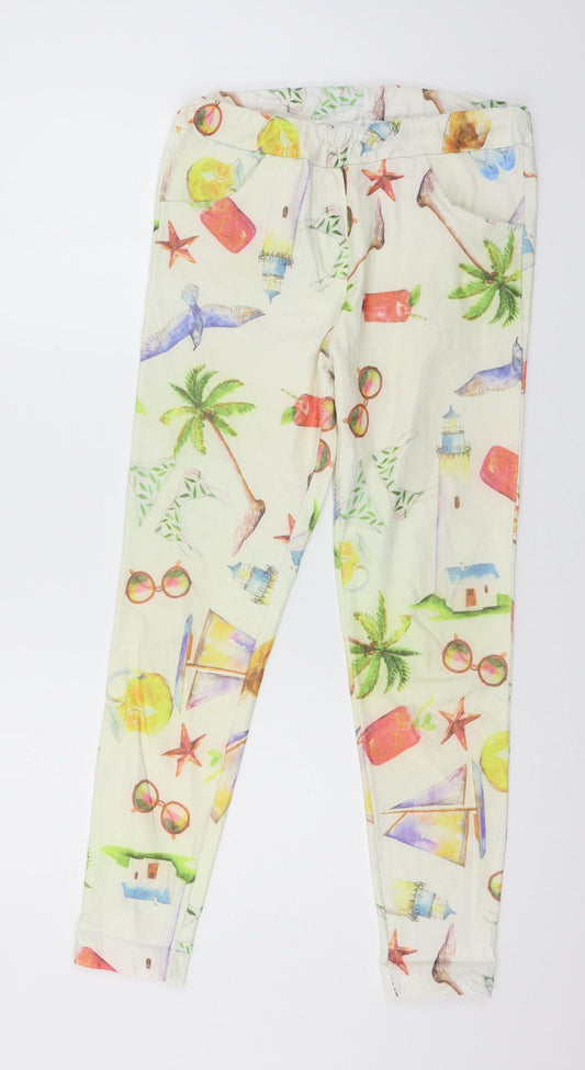 Womens UK Size 32 in Preworn Regular Fit  Multicoloured Trousers