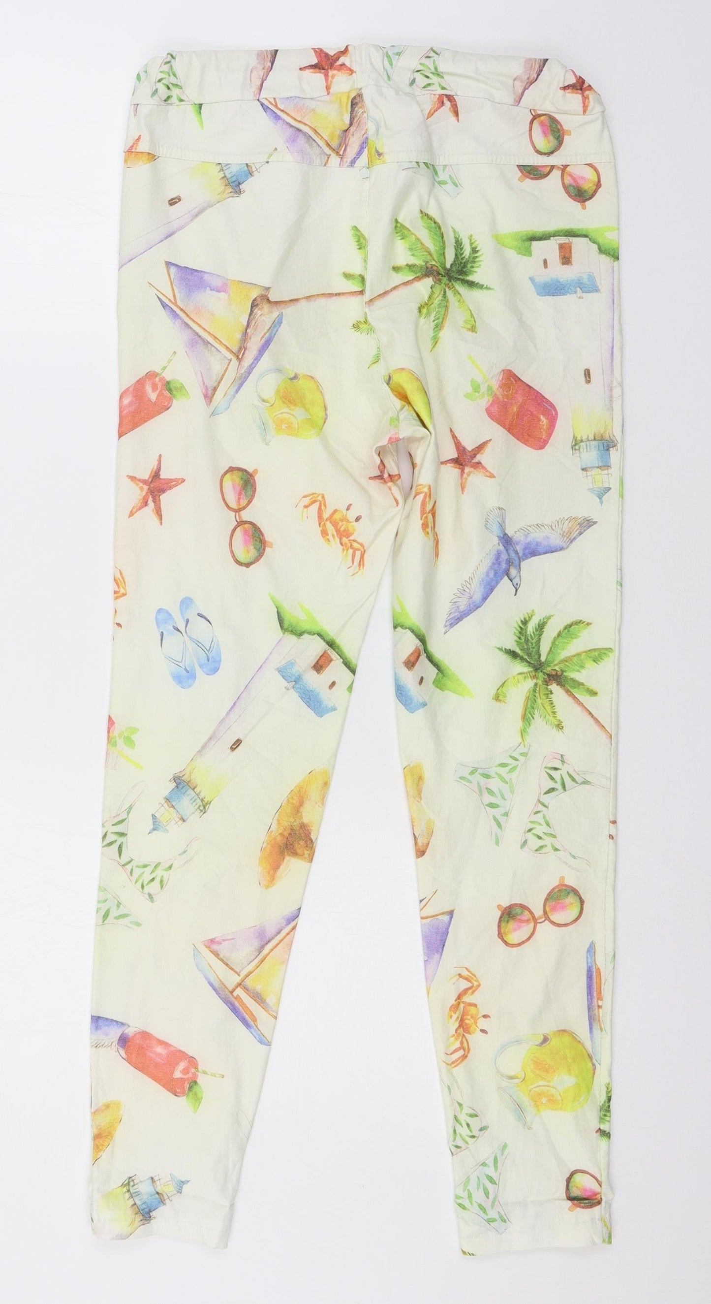 Womens UK Size 32 in Preworn Regular Fit  Multicoloured Trousers