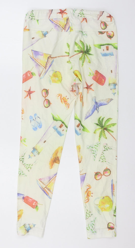 Womens UK Size 32 in Preworn Regular Fit  Multicoloured Trousers