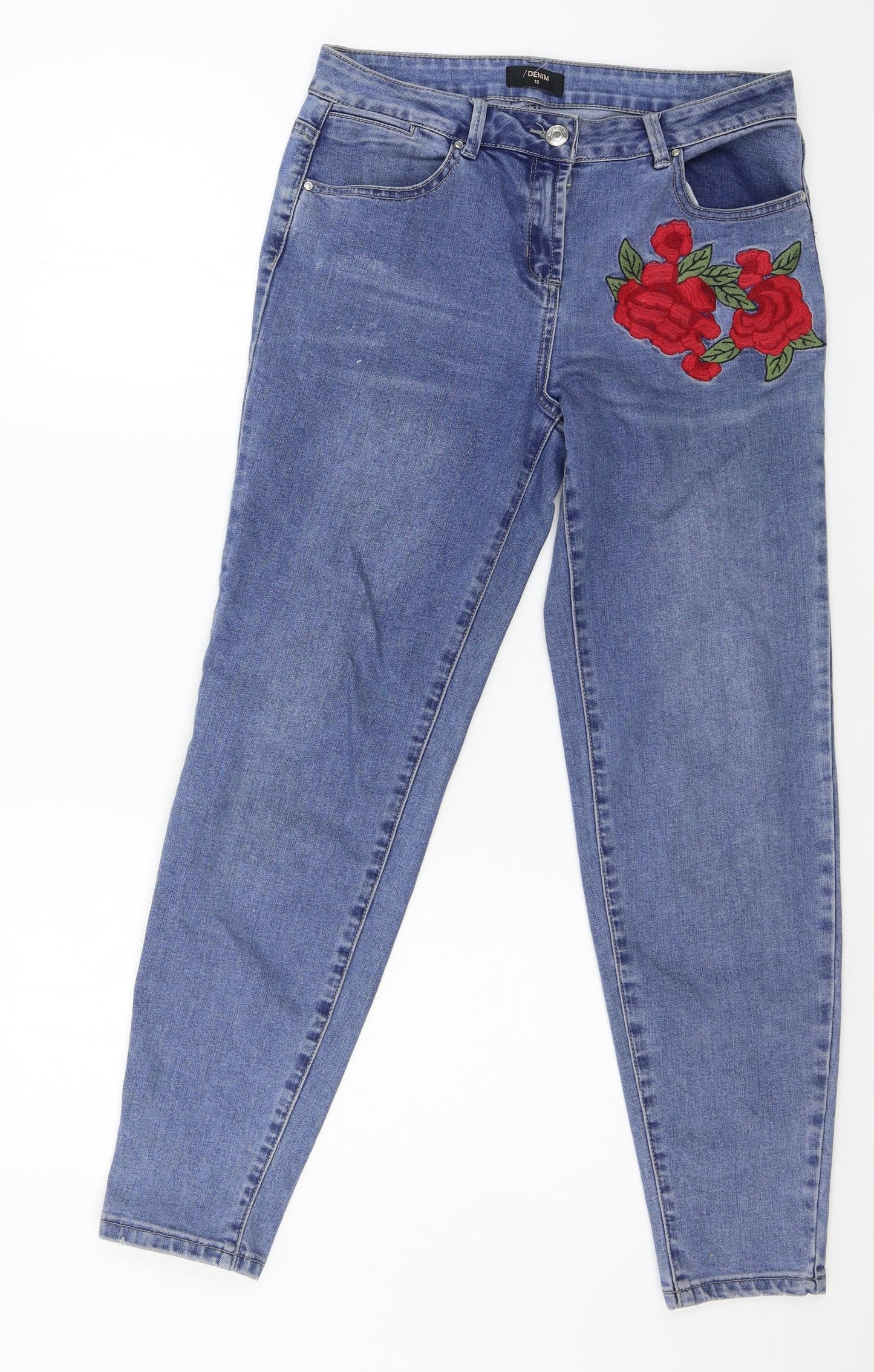 Matalan Womens Blue  Denim Skinny Jeans Size 10 L28 in