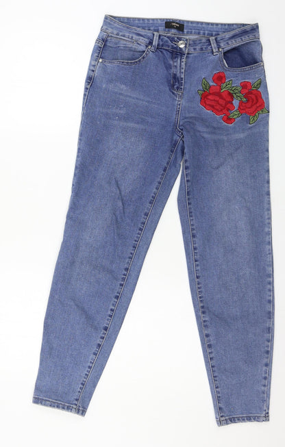 Matalan Womens Blue  Denim Skinny Jeans Size 10 L28 in