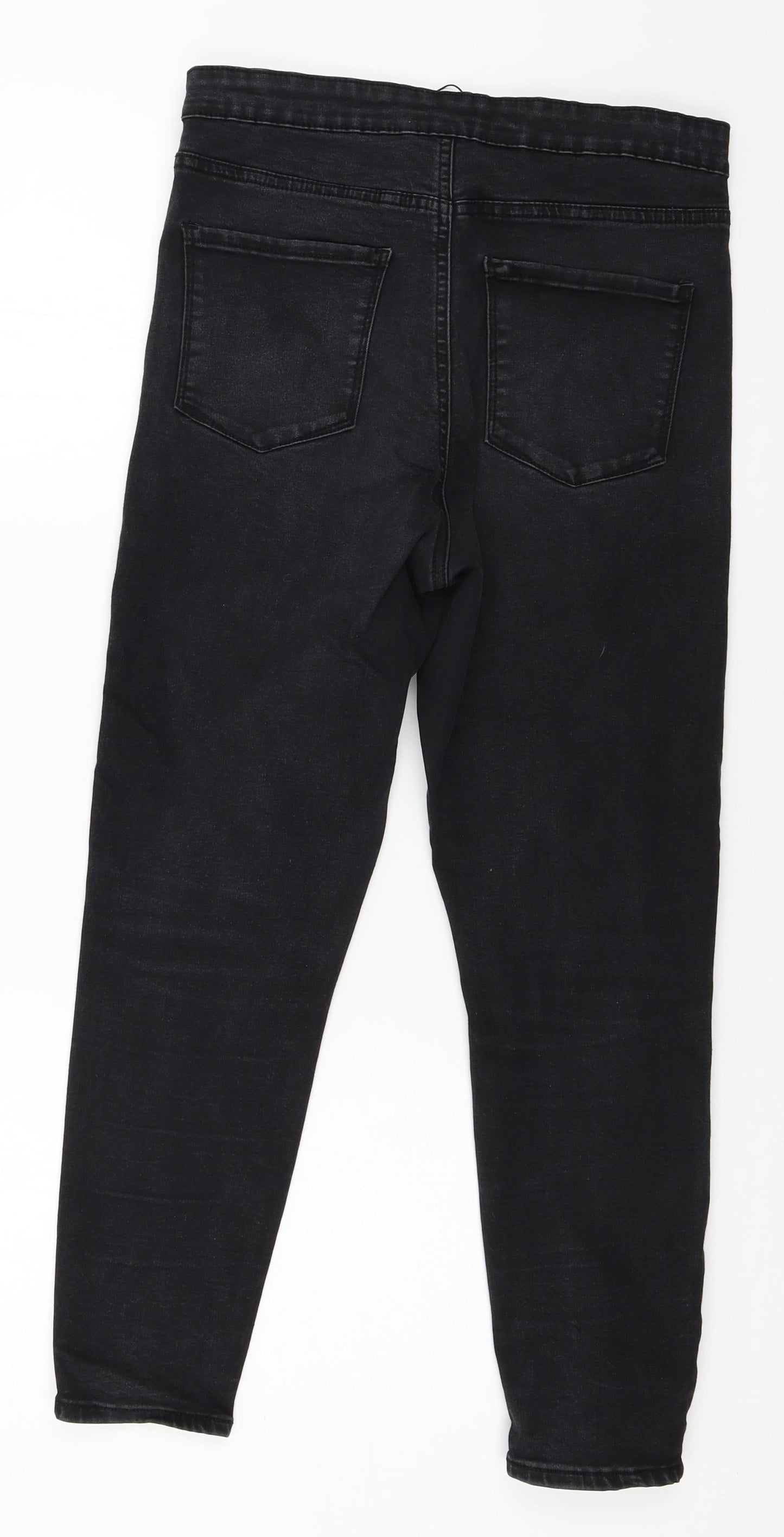 Denim & Co. Womens Grey  Denim Skinny Jeans Size 14 L24 in