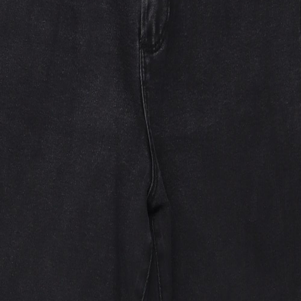 Denim & Co. Womens Grey  Denim Skinny Jeans Size 14 L24 in