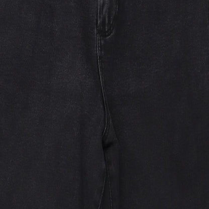 Denim & Co. Womens Grey  Denim Skinny Jeans Size 14 L24 in