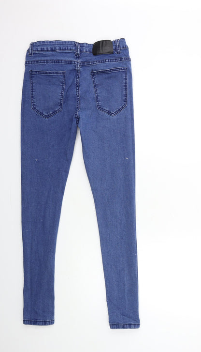 Boohoo Womens Blue  Denim Skinny Jeans Size 32 in L30 in