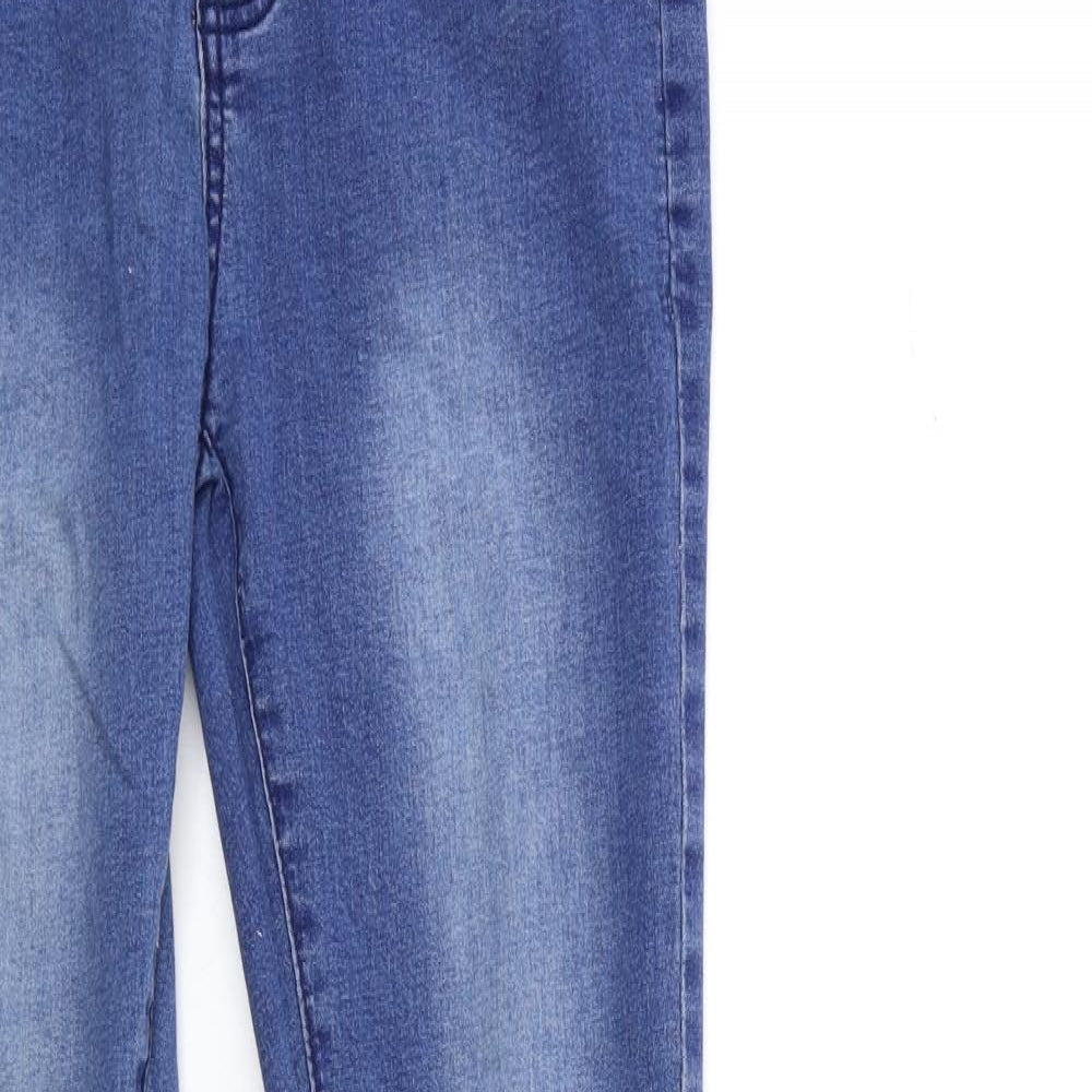 Boohoo Womens Blue  Denim Skinny Jeans Size 32 in L30 in