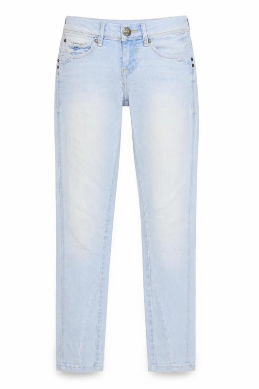 Womens UK Size 6 Bershka Regular Fit Skinny Blue Jeans