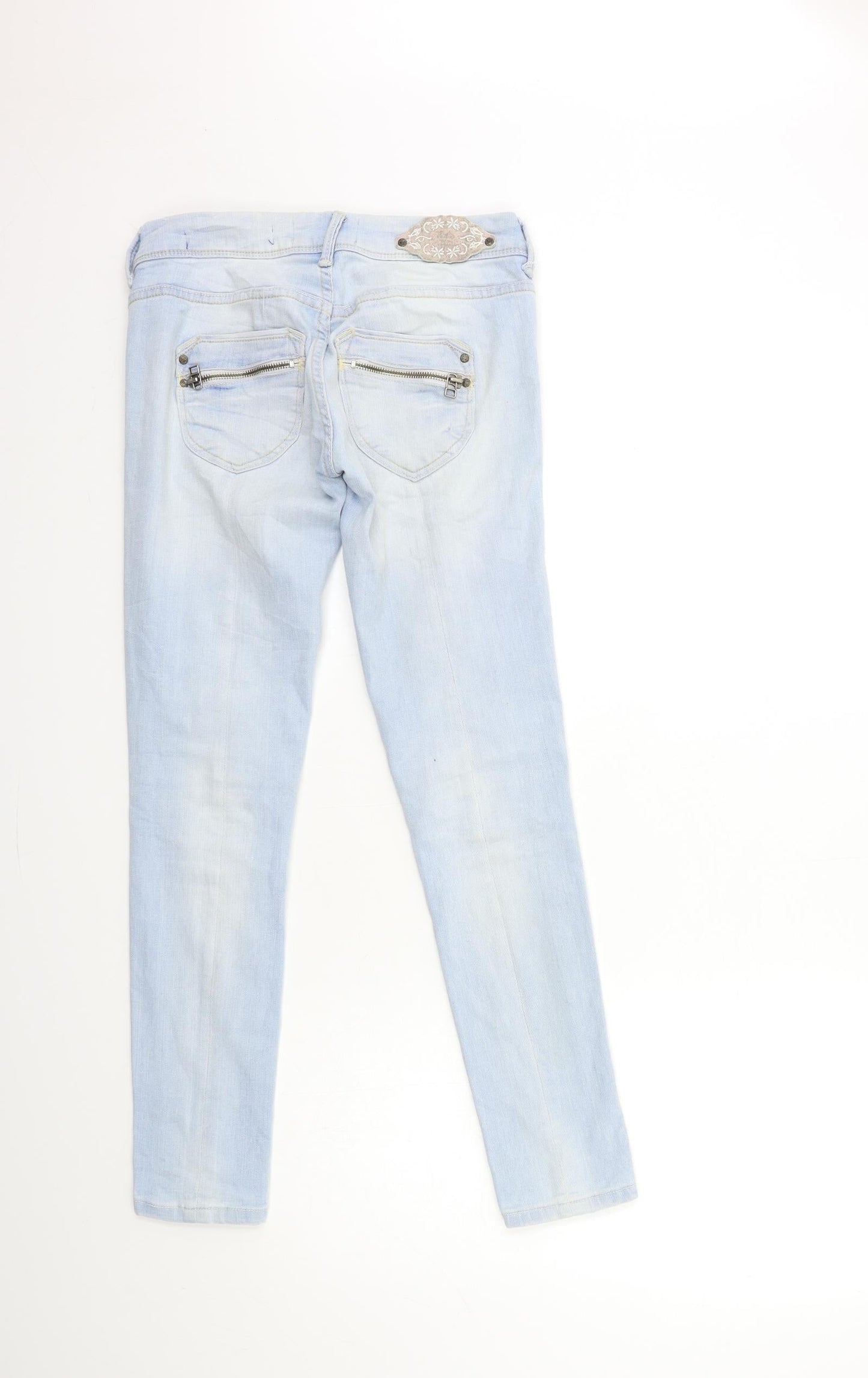 Bershka Womens Blue  Denim Skinny Jeans Size 6 L28 in