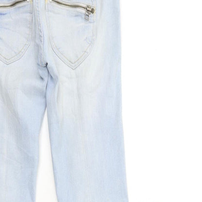 Bershka Womens Blue  Denim Skinny Jeans Size 6 L28 in