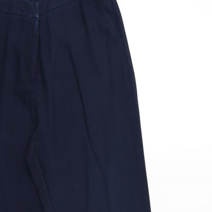 Womens UK Size 12 Papaya Regular Fit  Blue Trousers
