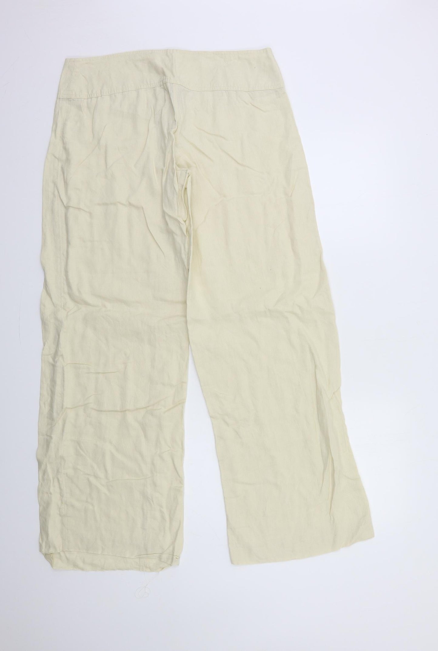 Womens UK Size 14 H&M Regular Fit  Beige Trousers