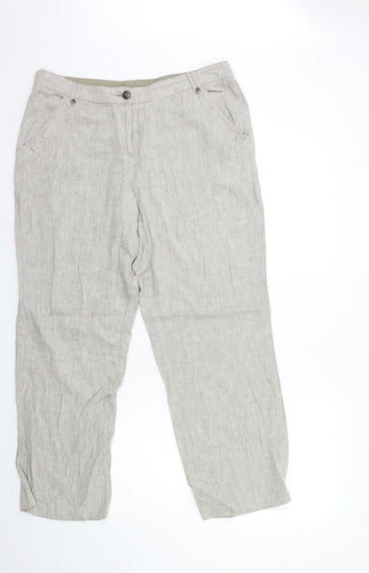Maine Womens Grey   Trousers  Size 16 L29 in