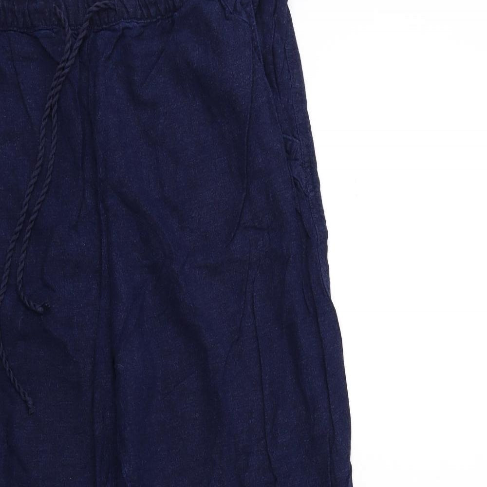Womens UK Size 14 Papaya Regular Fit  Blue Trousers