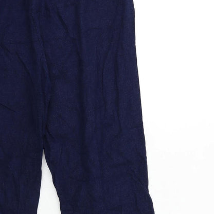 Womens UK Size 14 Papaya Regular Fit  Blue Trousers