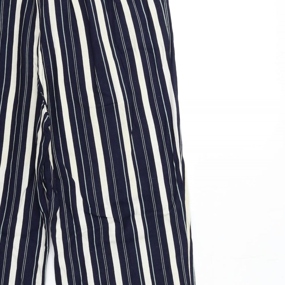 Anthology Womens Blue Striped  Trousers  Size 12 L26 in