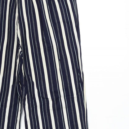 Anthology Womens Blue Striped  Trousers  Size 12 L26 in