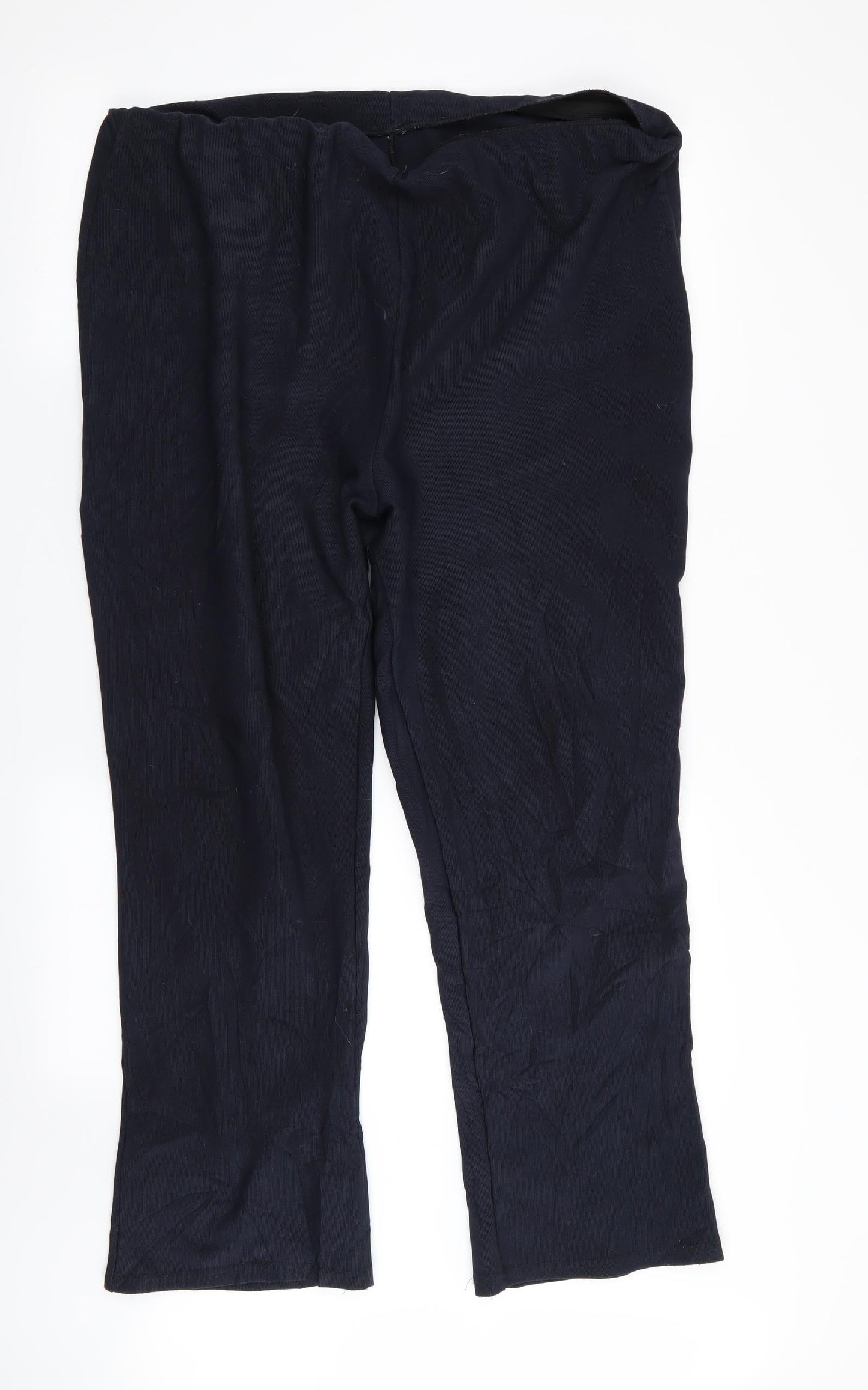Womens UK Size 20 Preworn Regular Fit  Blue Trousers