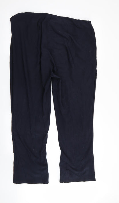 Womens UK Size 20 Preworn Regular Fit  Blue Trousers