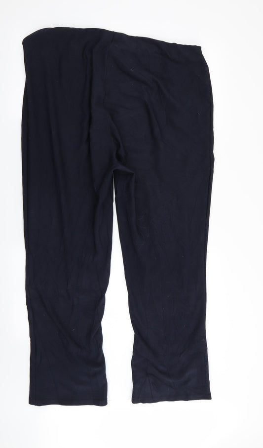 Womens UK Size 20 Preworn Regular Fit  Blue Trousers
