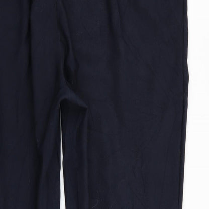 Womens UK Size 20 Preworn Regular Fit  Blue Trousers