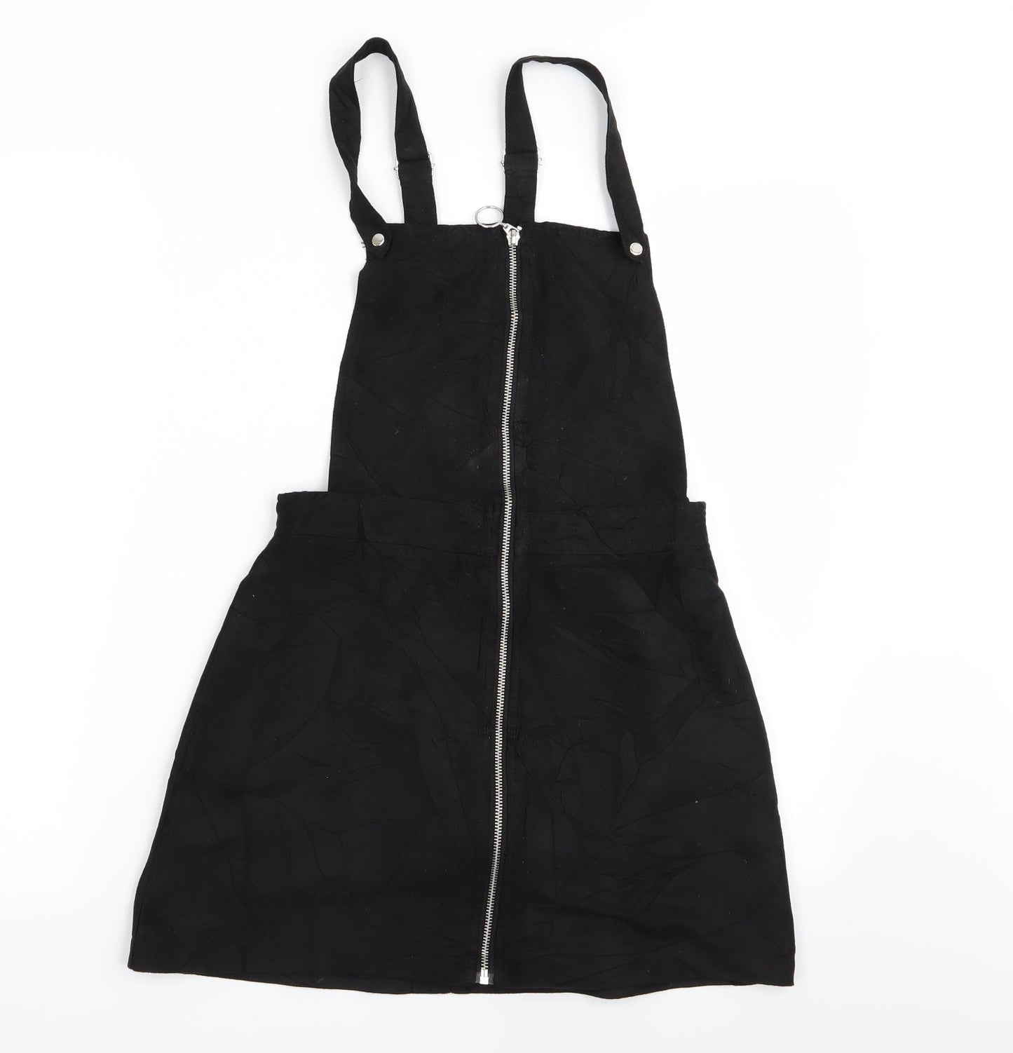 divided# Womens Black   Pinafore/Dungaree Dress  Size 6