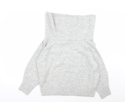 Womens UK Size XS H&M Grey Pullover Jumper