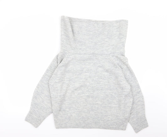 Womens UK Size XS H&M Grey Pullover Jumper