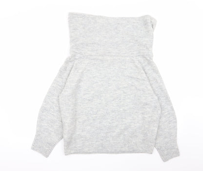 Womens UK Size XS H&M Grey Pullover Jumper