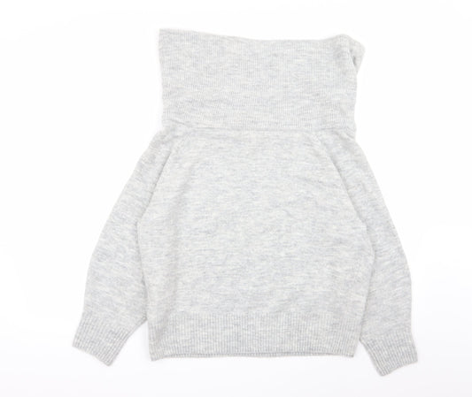 Womens UK Size XS H&M Grey Pullover Jumper