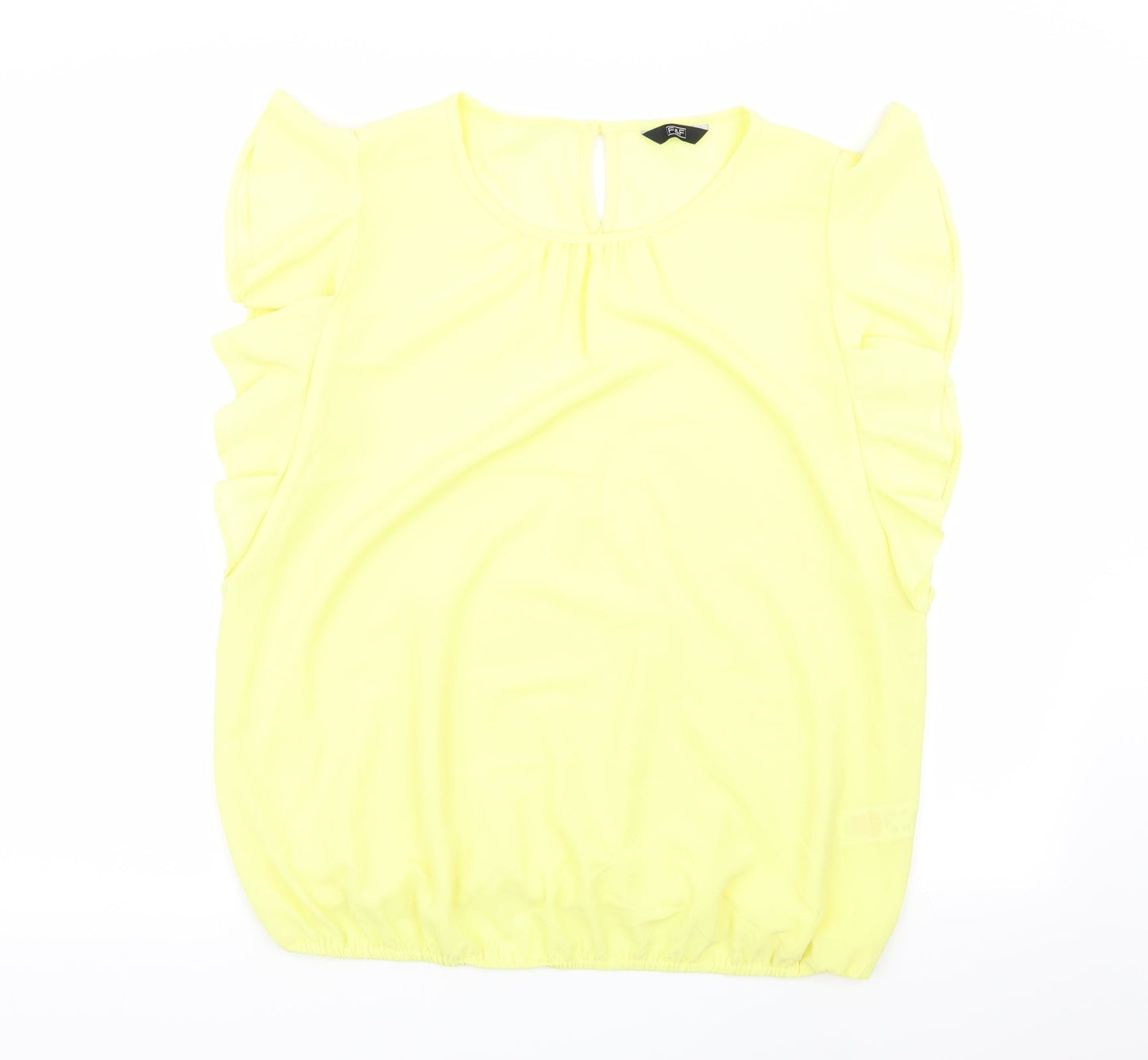F&F Womens Yellow   Basic Blouse Size 16
