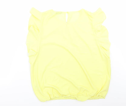 F&F Womens Yellow   Basic Blouse Size 16
