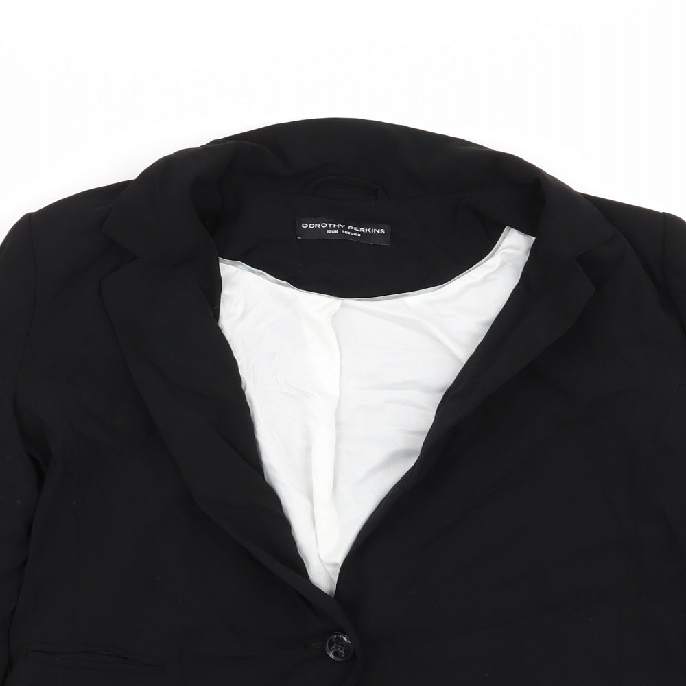 Womens UK Size 10 Dorothy Perkins Black Jacket