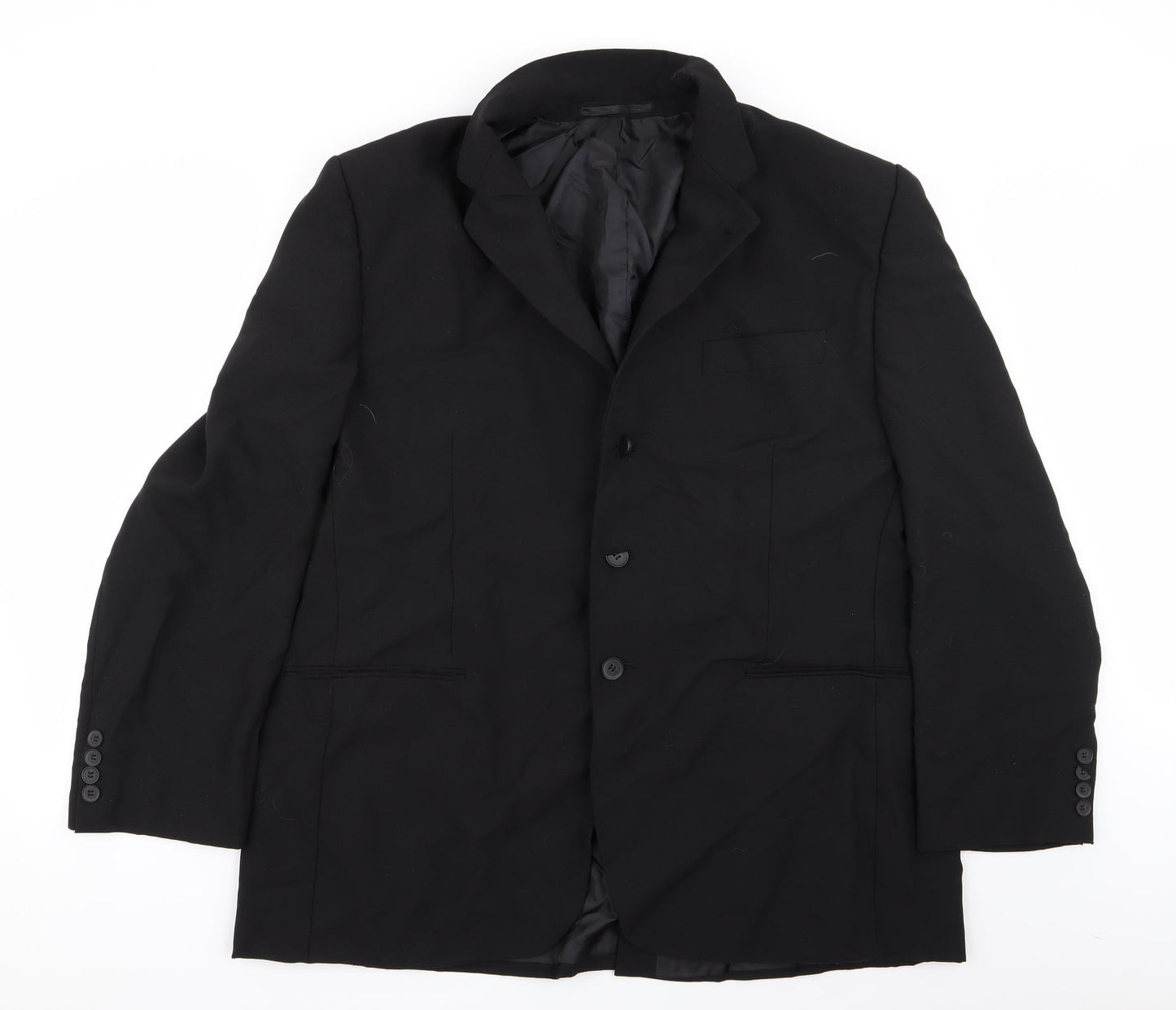Asda George Mens Black   Jacket Blazer Size 46