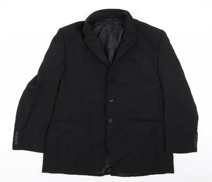 Asda George Mens Black   Jacket Blazer Size 46