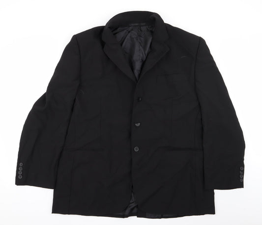 Asda George Mens Black   Jacket Blazer Size 46